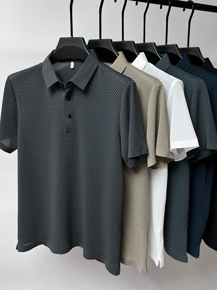 Morten | Herren Poloshirt aus Mesh - Image 8