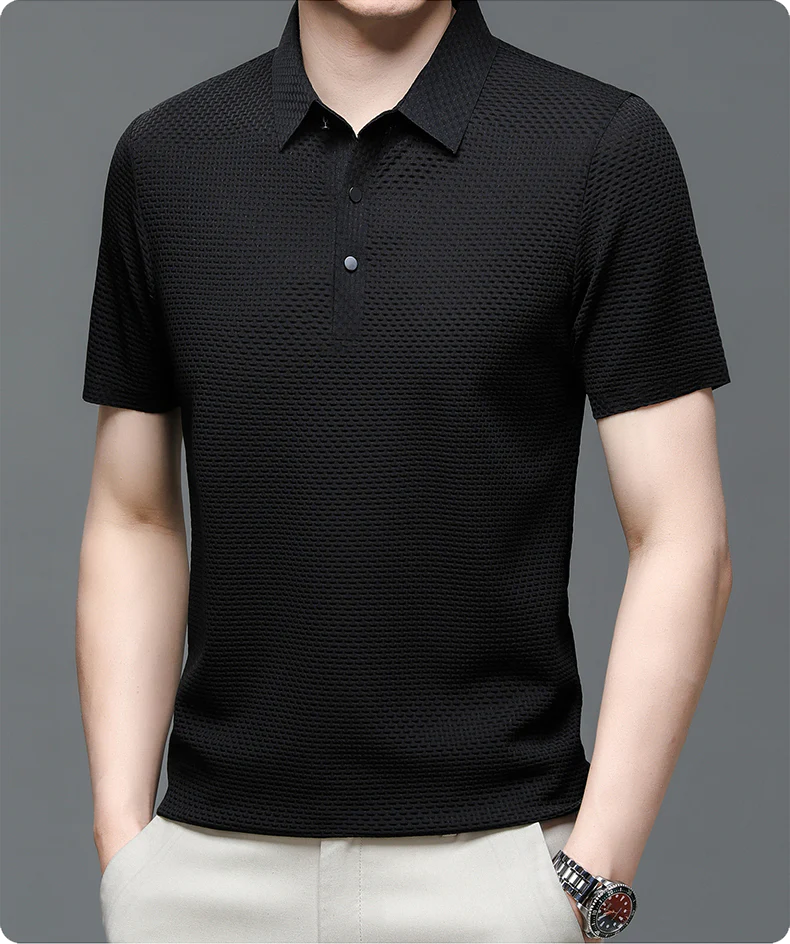 Morten | Herren Poloshirt aus Mesh - Image 9