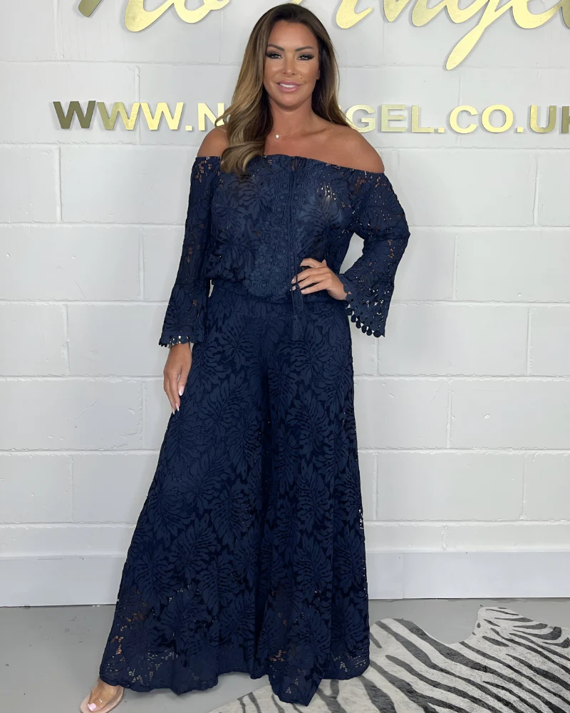 Off-Shoulder Spitzenkleid mit weitem Schnitt – Boho-Chic trifft Eleganz - Image 3