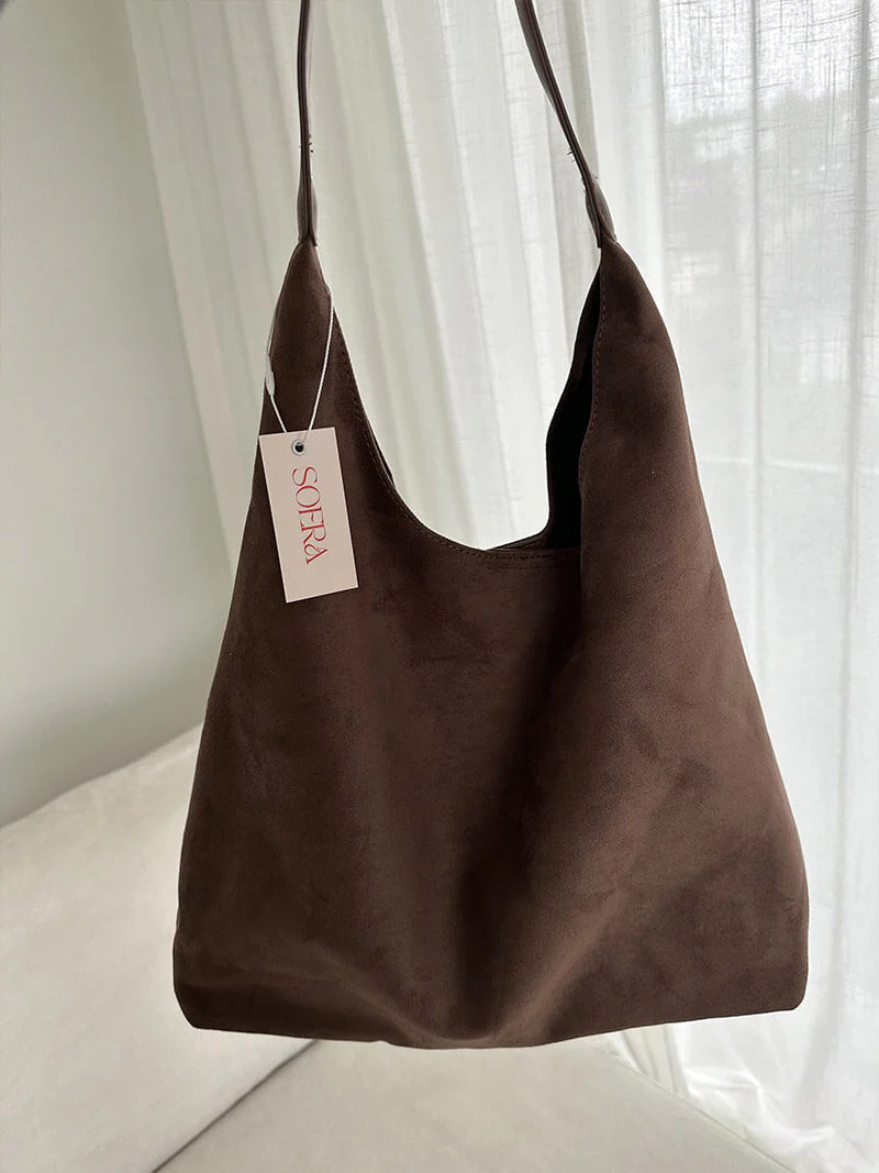 Olga | Minimalistische Schultertasche aus Wildleder - Image 12