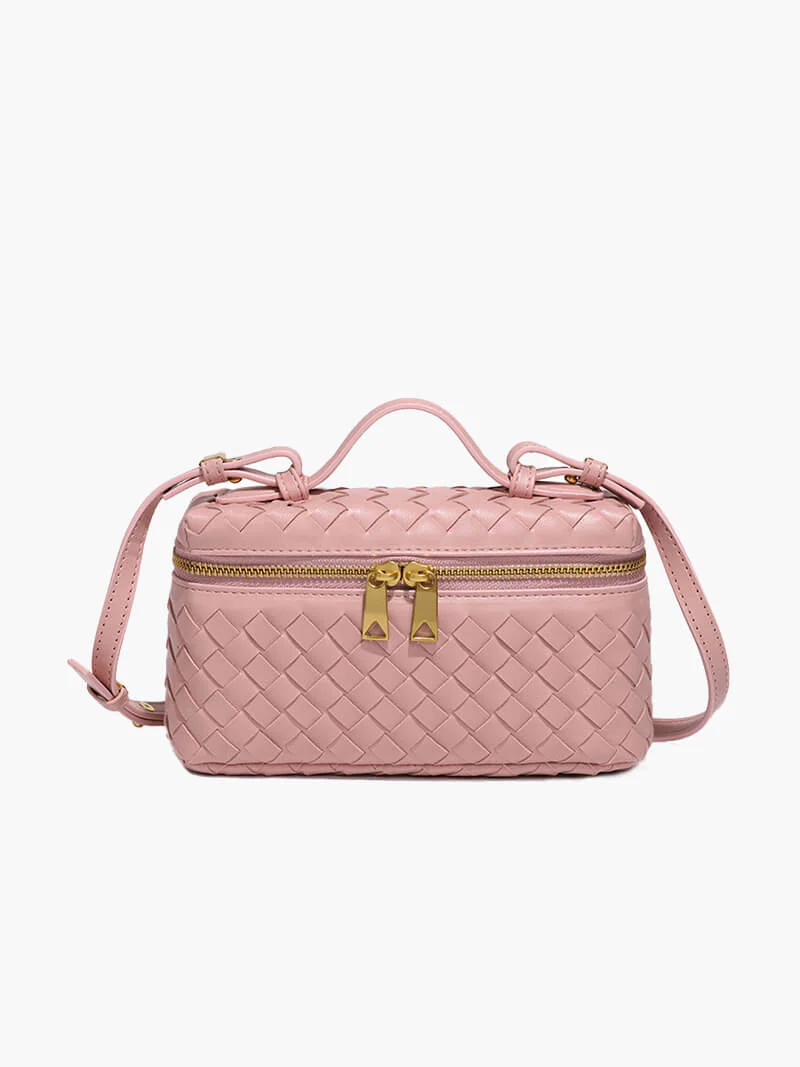 Olivia | Kompakte Schultertasche aus geflochtenem Kunstleder - Image 14