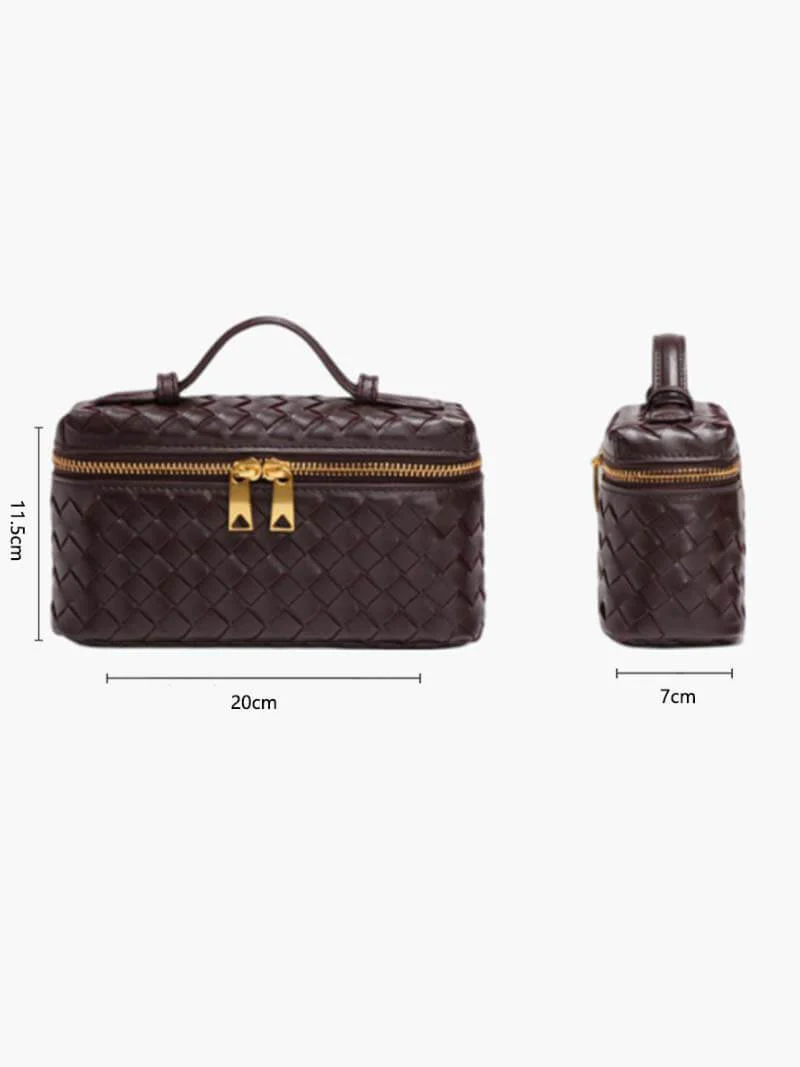 Olivia | Kompakte Schultertasche aus geflochtenem Kunstleder - Image 7
