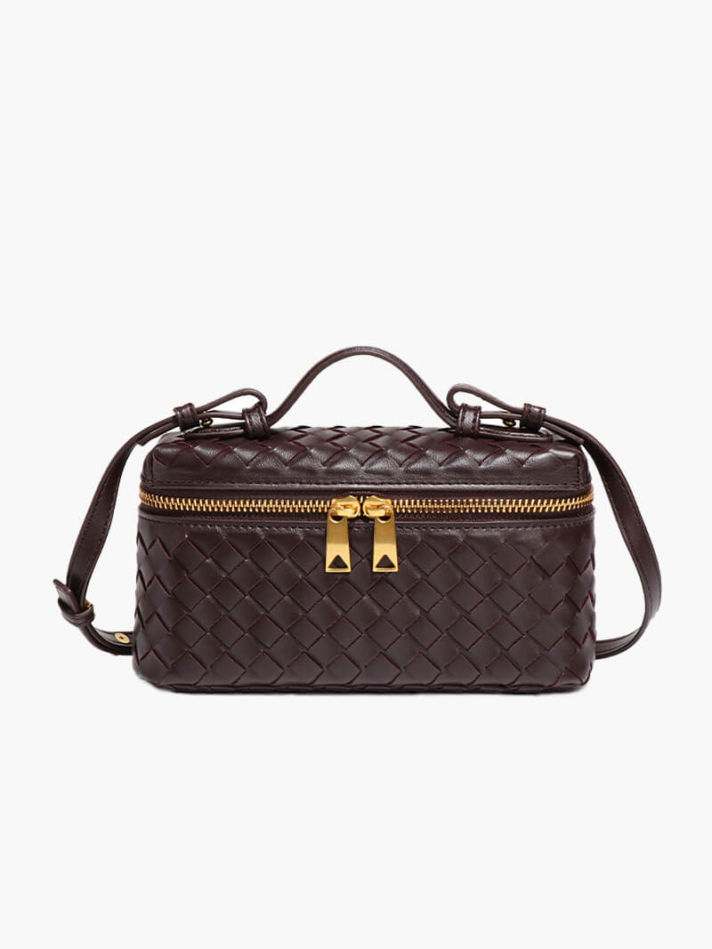 Olivia | Kompakte Schultertasche aus geflochtenem Kunstleder - Image 8