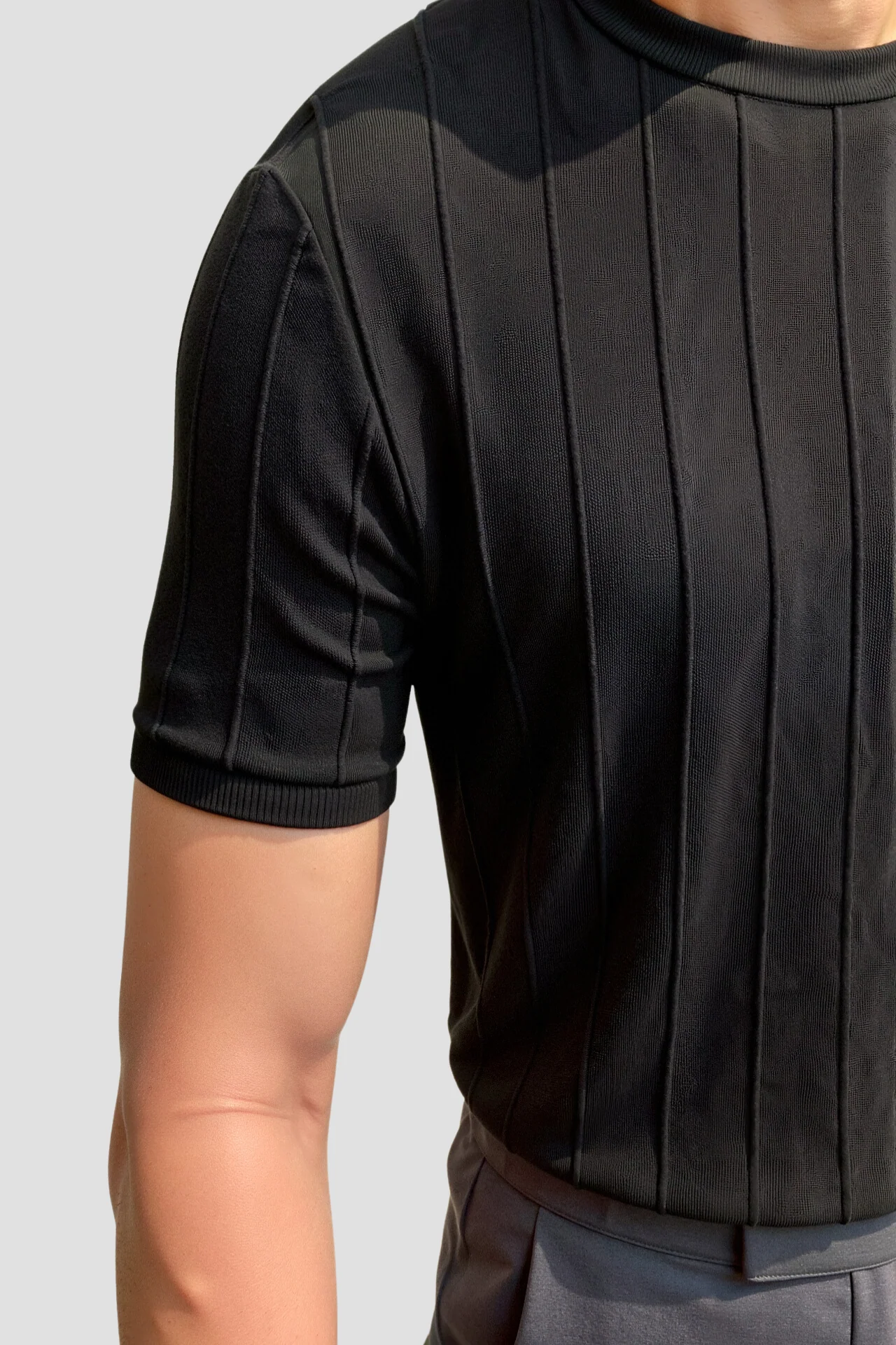 Oude Geld Classic Heavy O-Hals Gestreiftes T-Shirt - Image 14