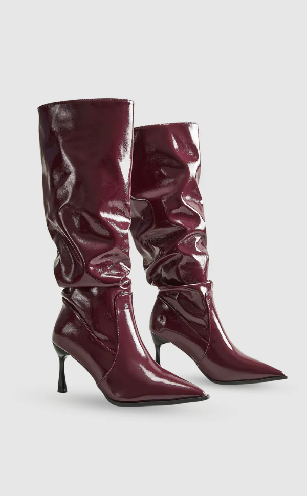 Pauline | Hohe Absatz Knie Stiefel - Image 2