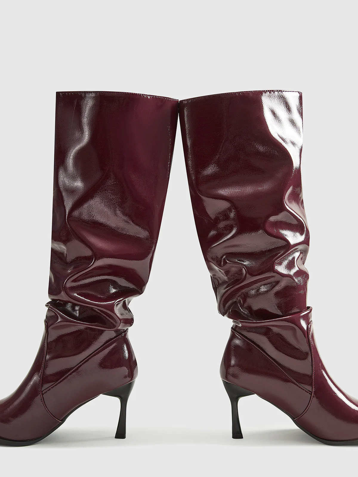 Pauline | Hohe Absatz Knie Stiefel - Image 8