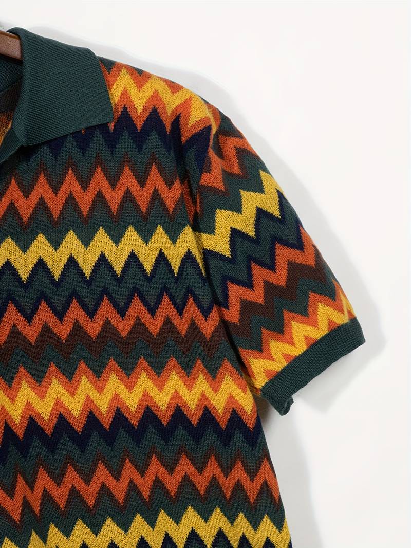 Retro-Pullover mit Zickzackmuster - Image 16
