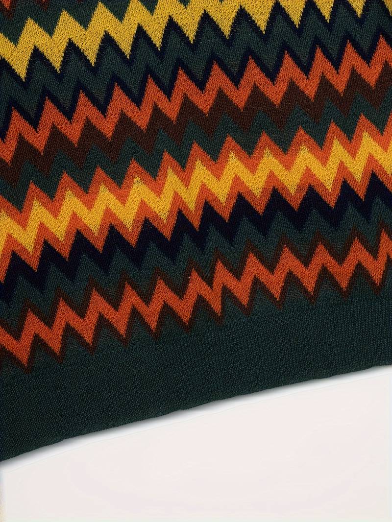 Retro-Pullover mit Zickzackmuster - Image 18