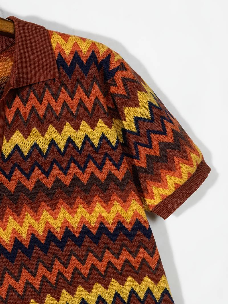 Retro-Pullover mit Zickzackmuster - Image 4