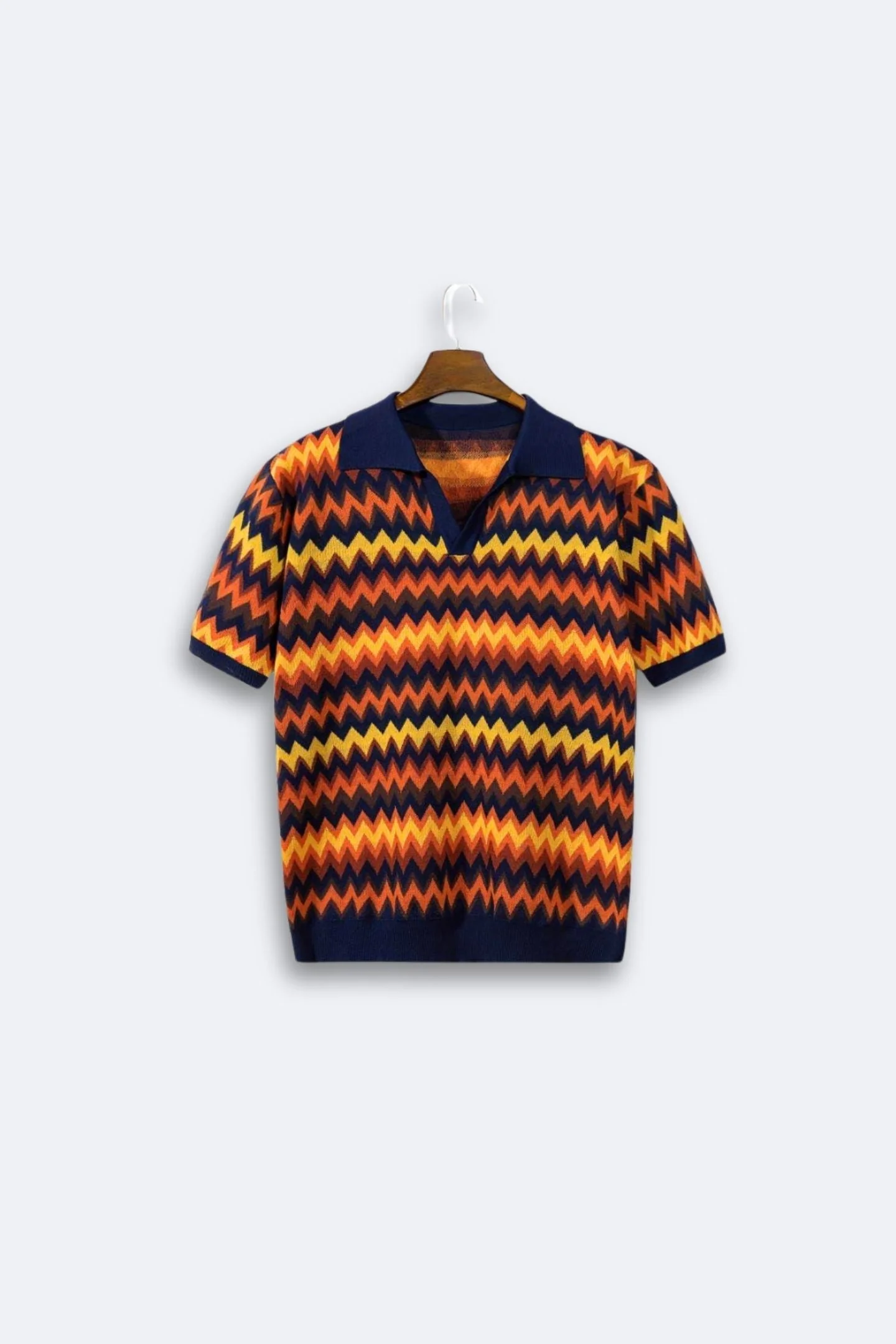 Retro-Pullover mit Zickzackmuster - Image 7