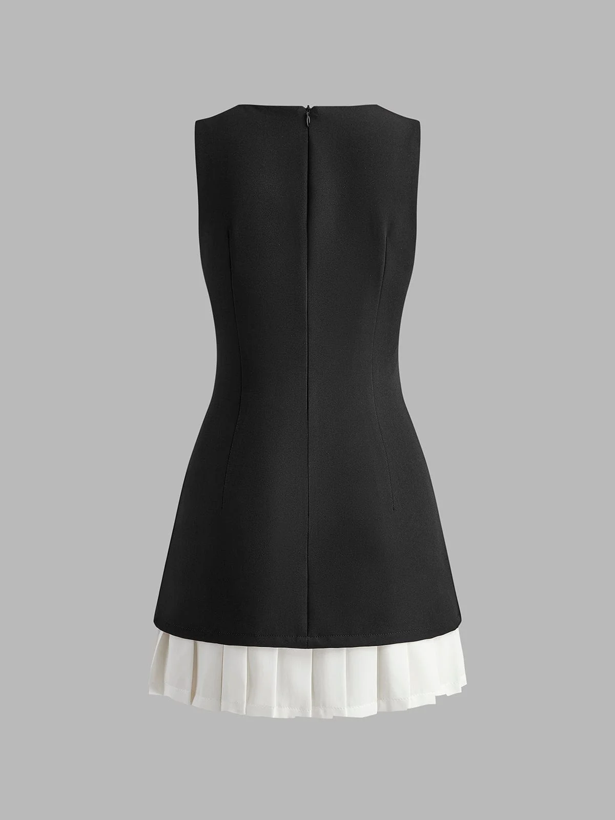 Robin | Elegantes ärmelloses Midikleid mit Plissee-Design - Image 3