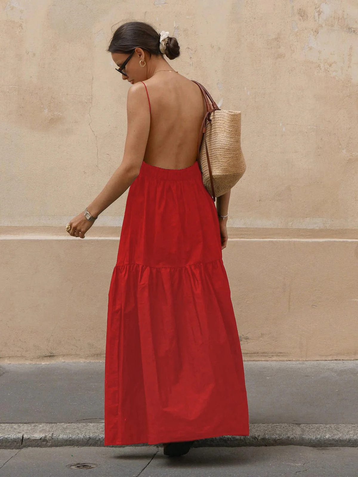 Rosa | Luftiges Maxikleid mit Spaghetti-Trägern – Sommerliche Eleganz - Image 8