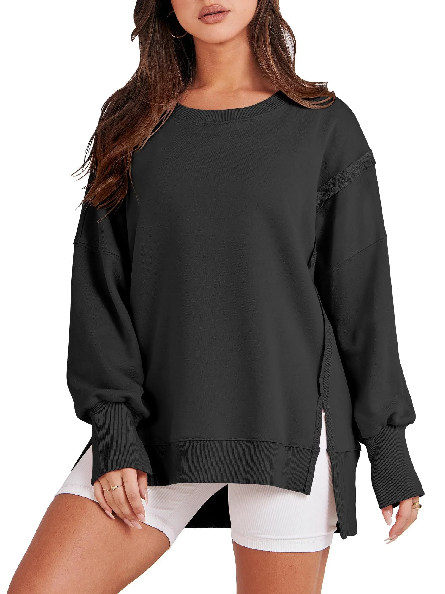 Rosie | Oversized Crew Neck Sweatshirt - Image 2