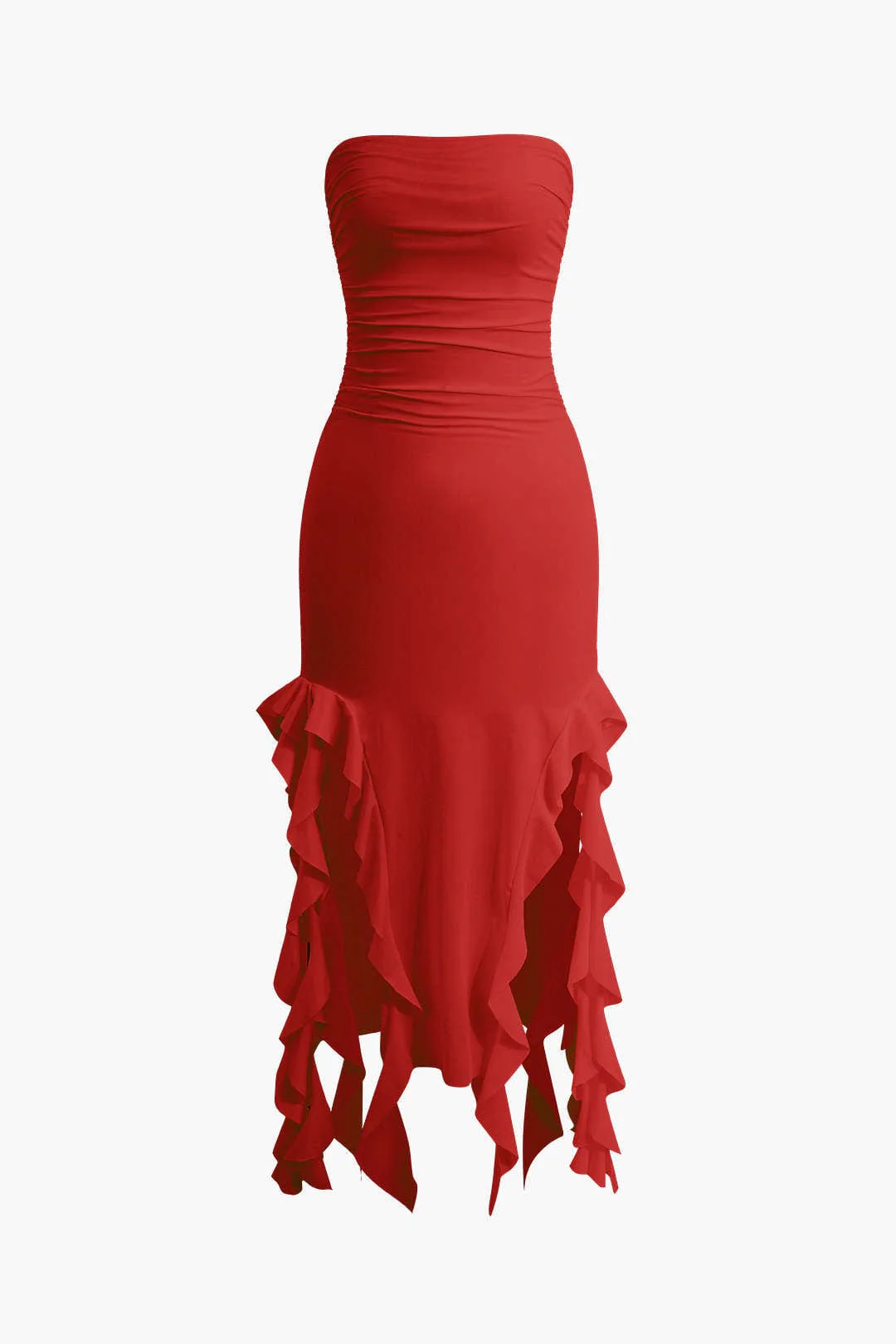 Sofia | Elegantes Bandeau-Maxikleid mit Volant-Details – Zeitlose Raffinesse - Image 13