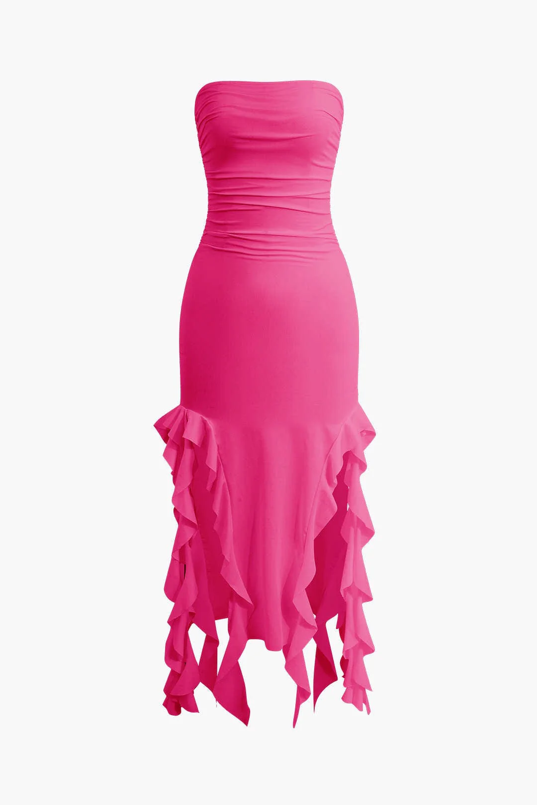 Sofia | Elegantes Bandeau-Maxikleid mit Volant-Details – Zeitlose Raffinesse - Image 17