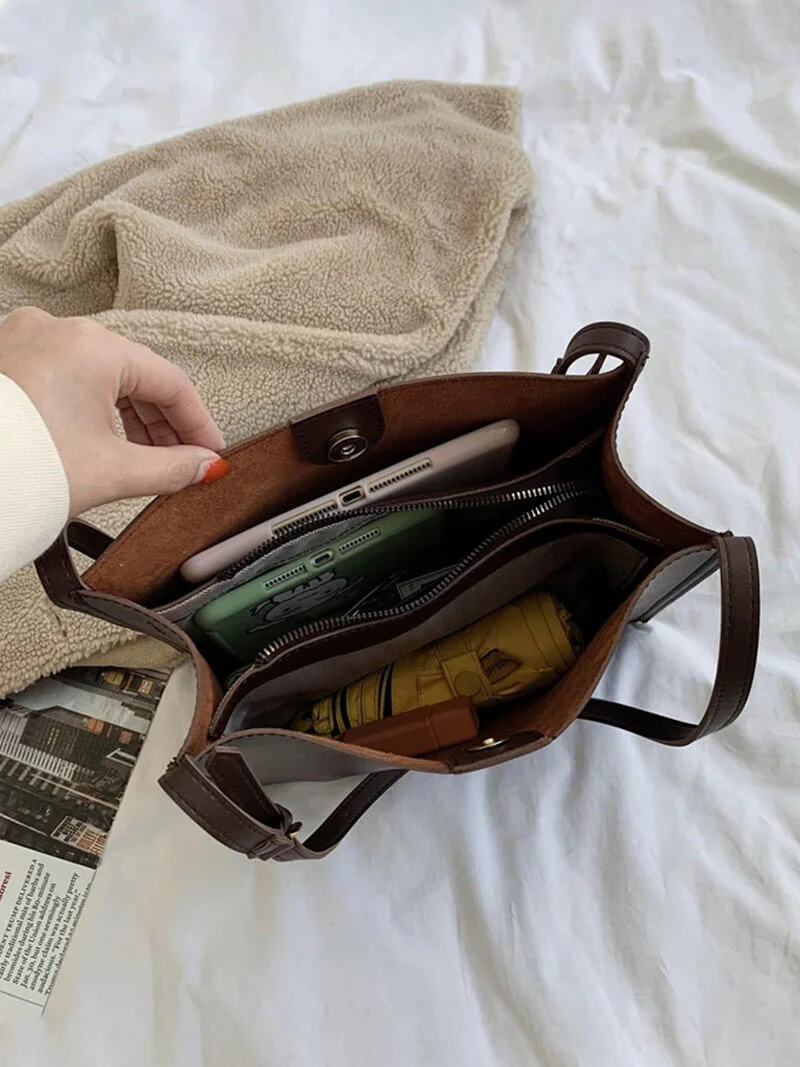 Stella | Minimalistische Schultertasche aus Kunstleder - Image 8