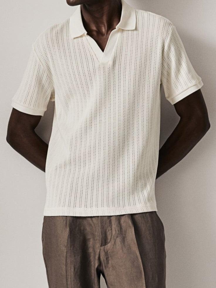 Stilvolles gestricktes Poloshirt für einen eleganten Look - Image 2