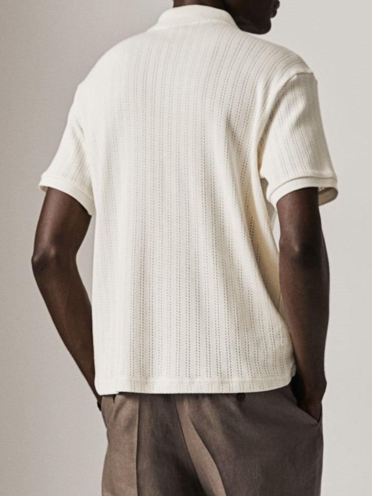 Stilvolles gestricktes Poloshirt für einen eleganten Look - Image 3