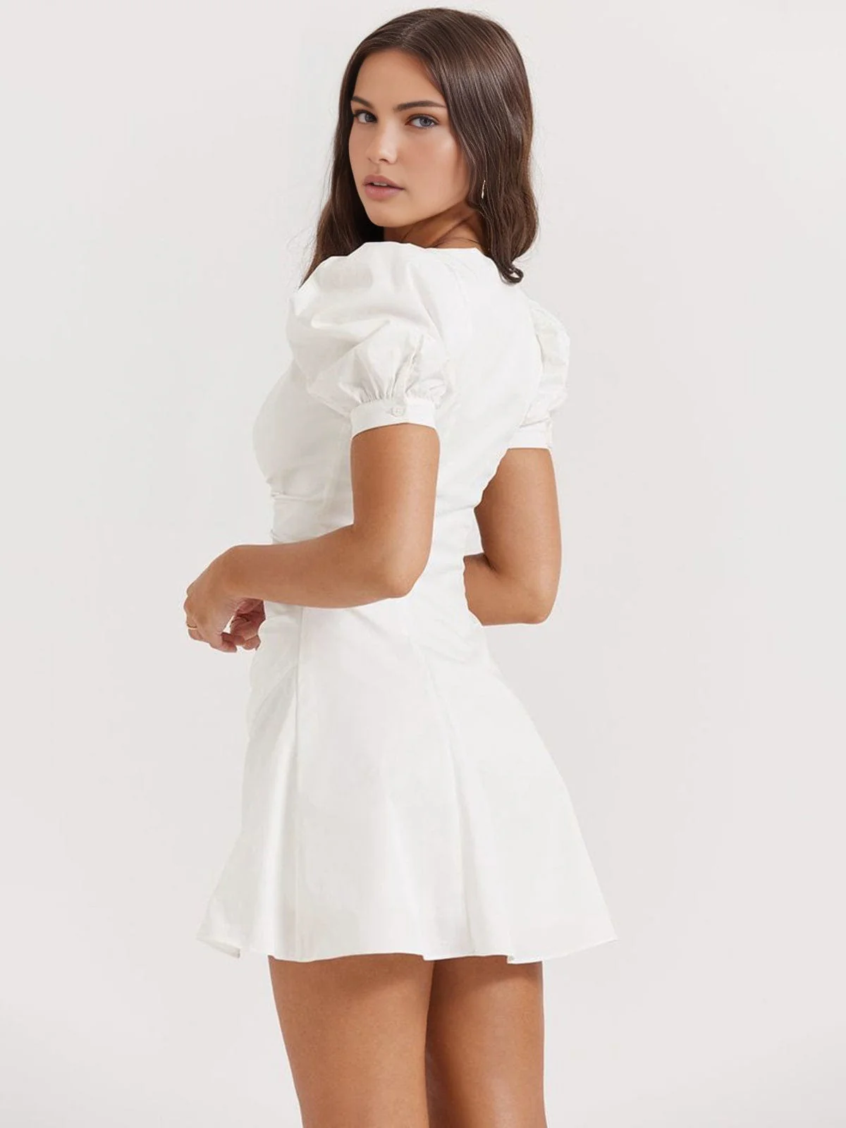 Thea | Romantisches Puffärmeliges Minikleid – Feminine Eleganz für den Sommer - Image 4