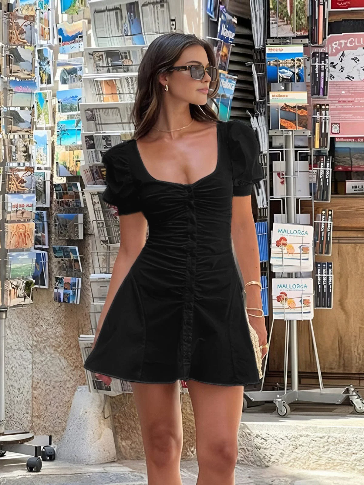 Thea | Romantisches Puffärmeliges Minikleid – Feminine Eleganz für den Sommer - Image 5
