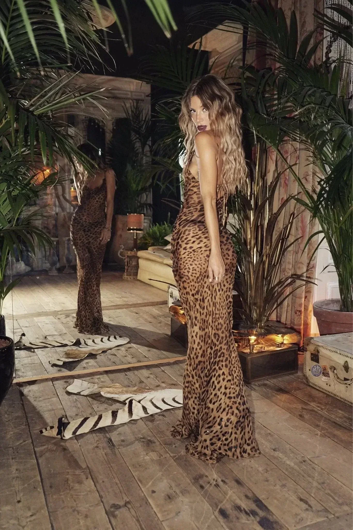 Theresia | Durchsichtiges Leopard-Maxikleid – Wild & Verführerisch - Image 2