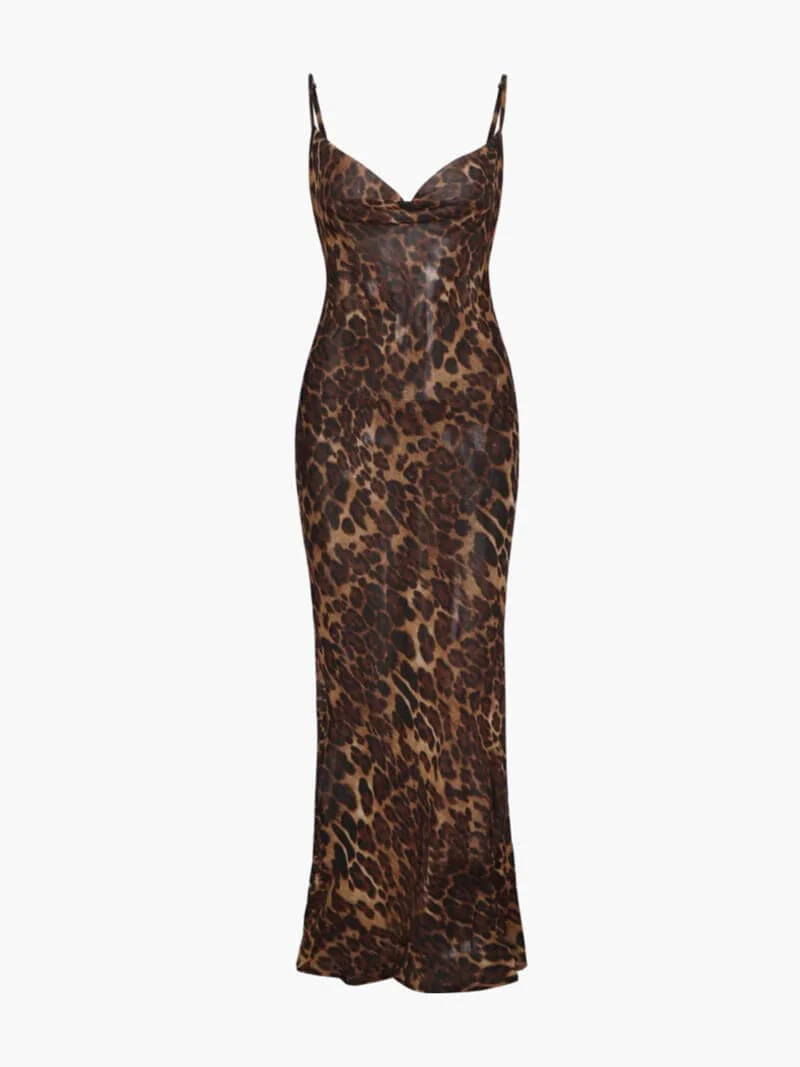 Theresia | Durchsichtiges Leopard-Maxikleid – Wild & Verführerisch - Image 5