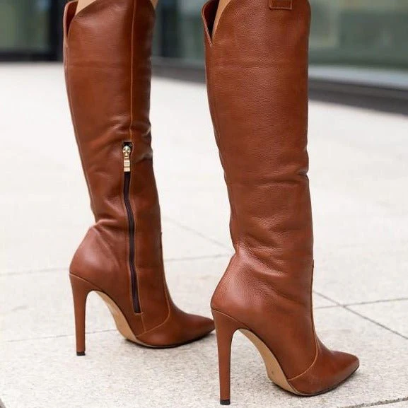 Valentina | Elegante Damenstiefel aus Wildleder mit Hohem Absatz - Image 7