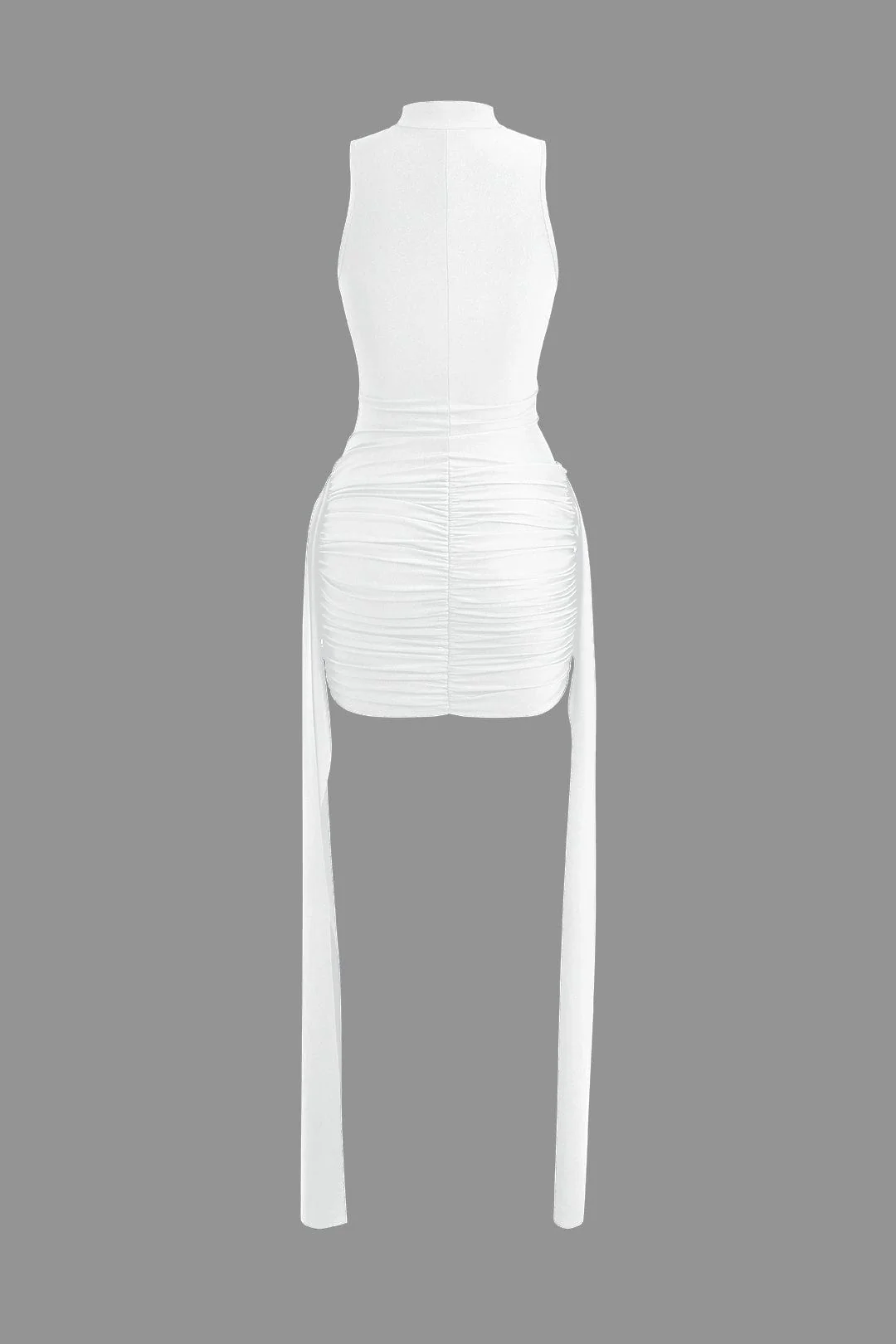 Vera | Elegantes High-Neck Bodycon Minikleid mit Drapierung - Image 11