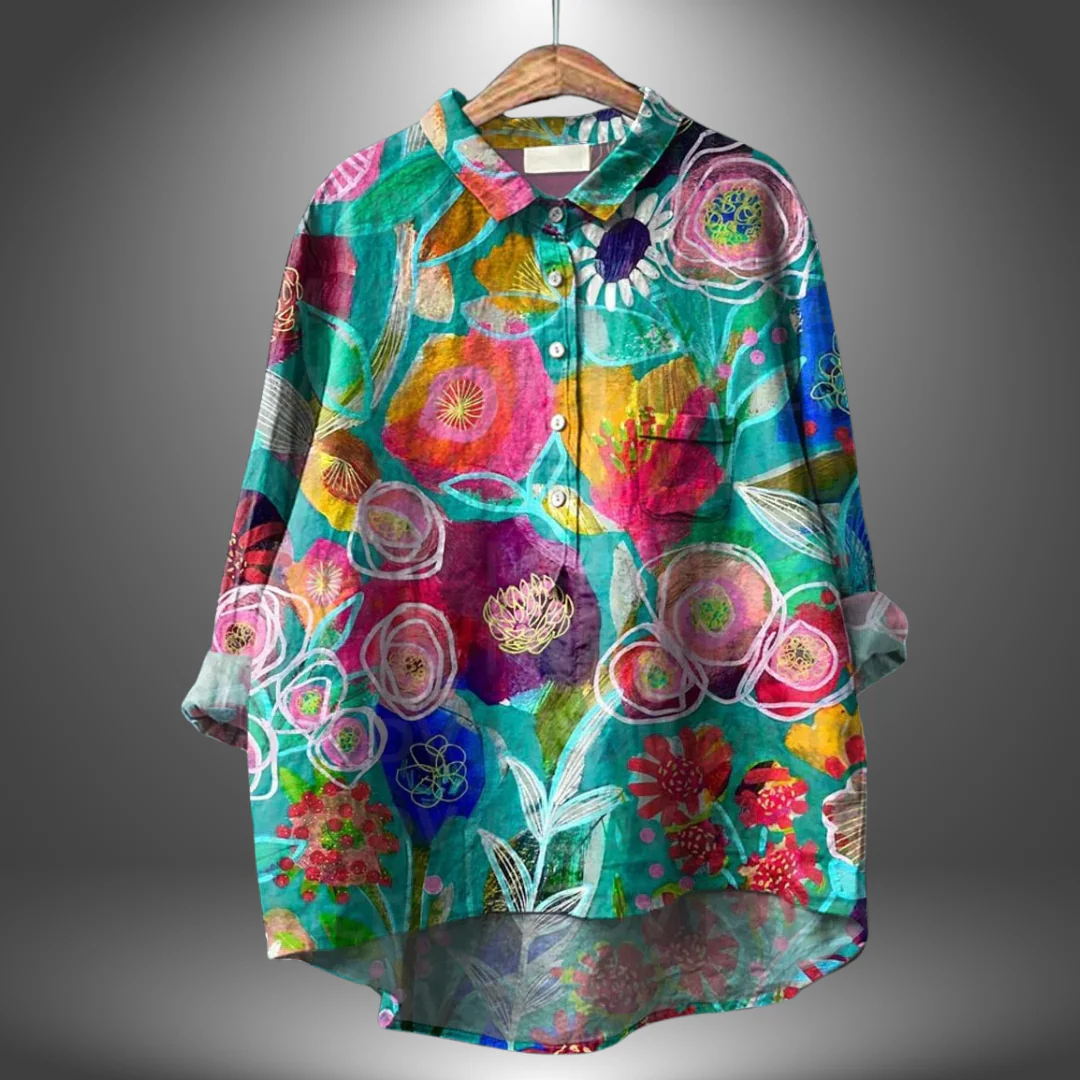 Virginia | Artisan Floral Shirt für Frauen - Image 4