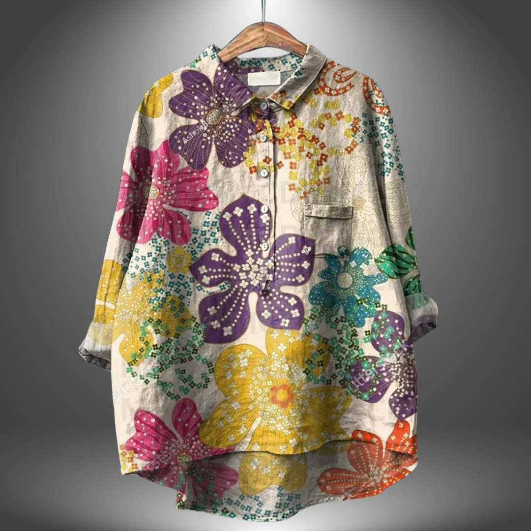 Virginia | Artisan Floral Shirt für Frauen - Image 5
