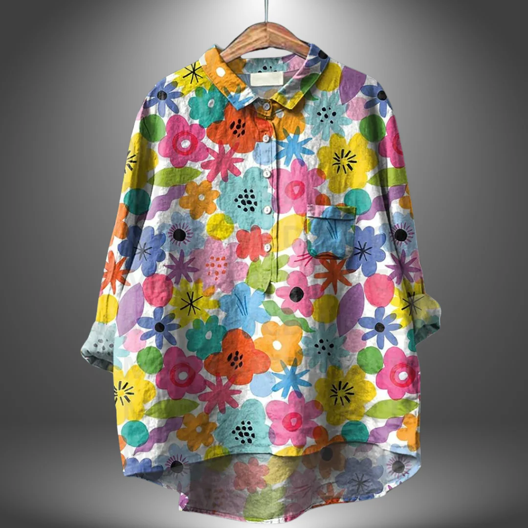 Virginia | Artisan Floral Shirt für Frauen - Image 6