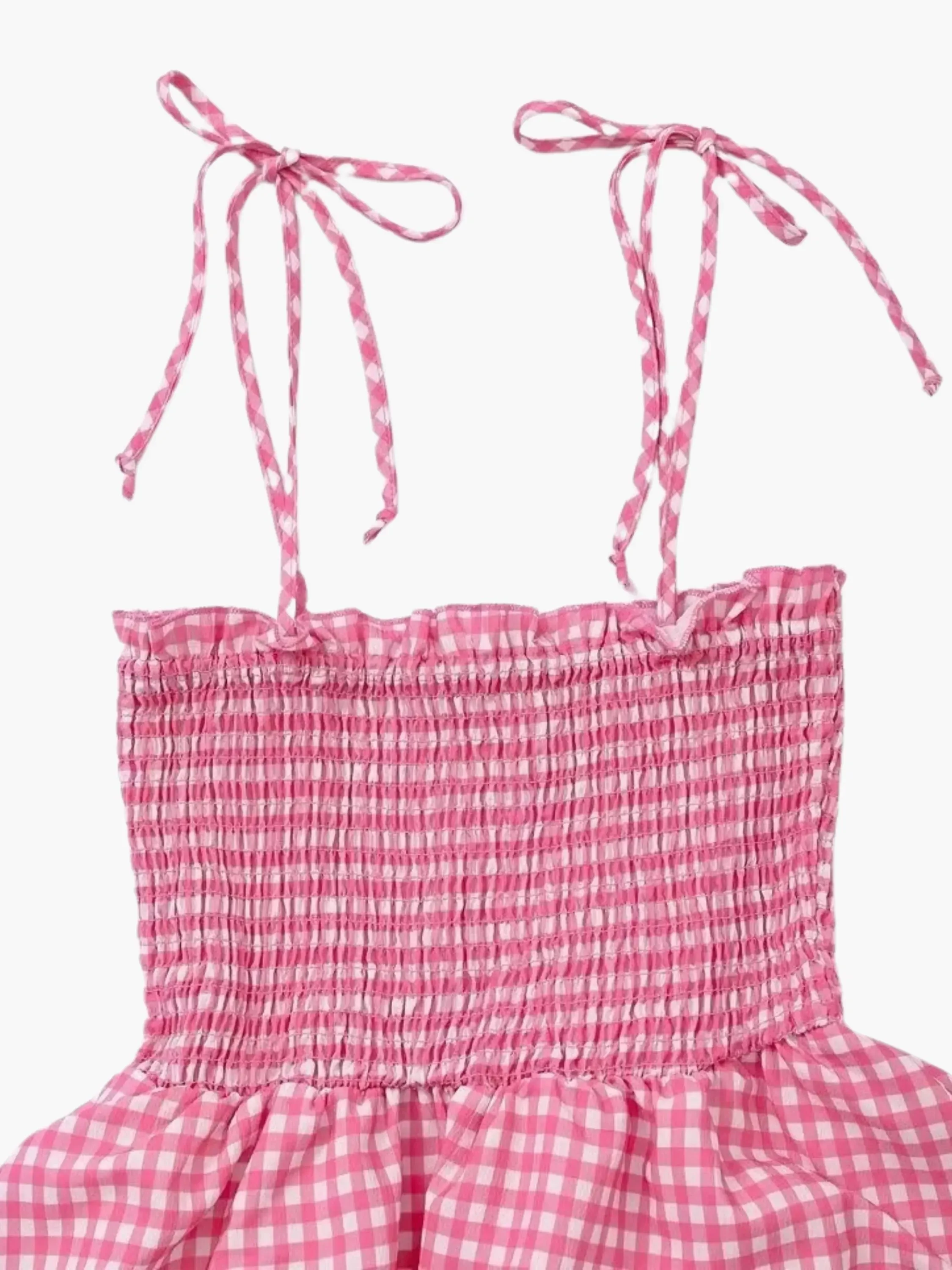 Wibke | Charmantes rosa-weiß kariertes Sommerkleid - Image 3