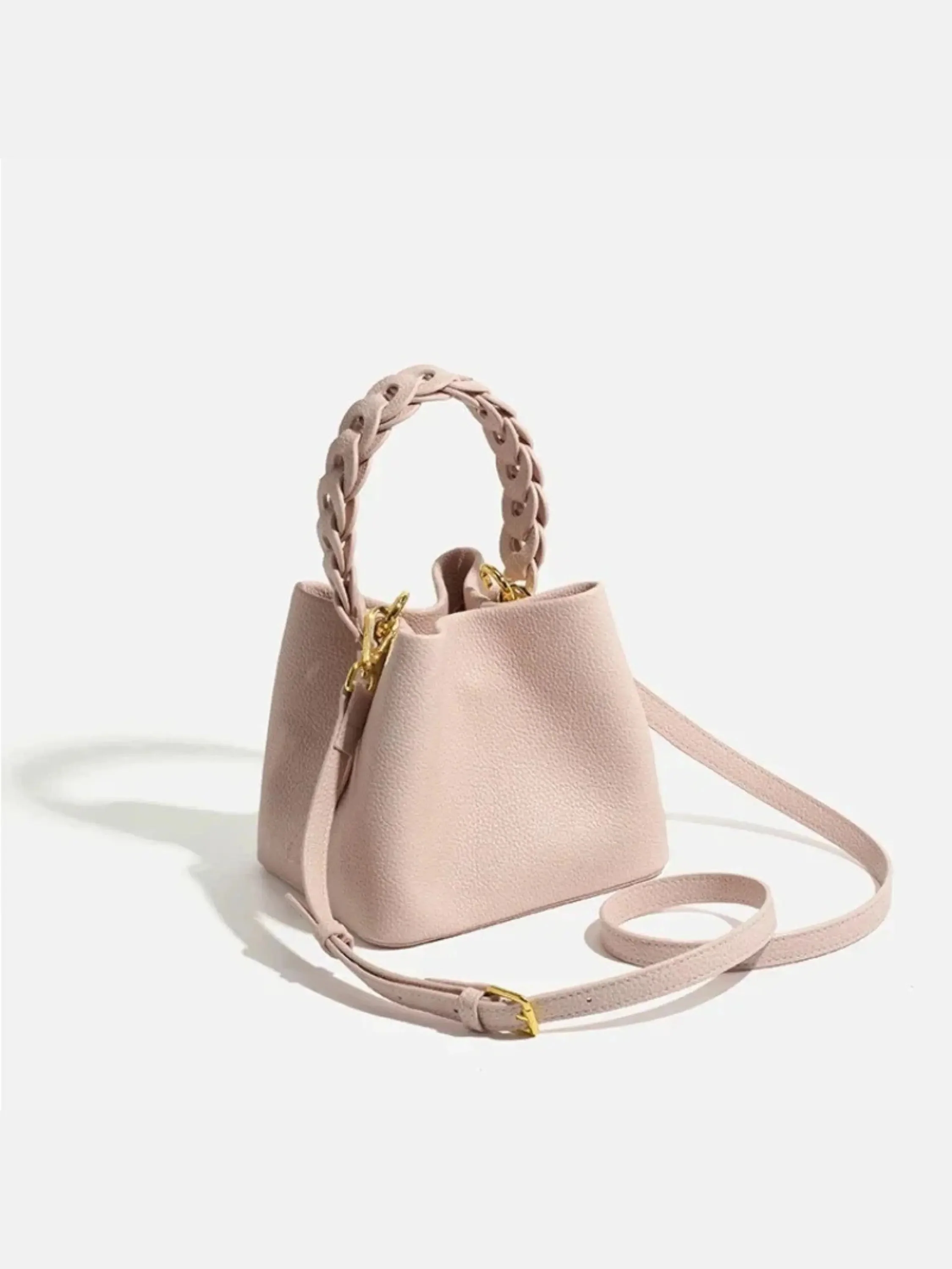Yamina | Elegante strukturierte Handtasche mit geflochtenem Griff - Image 2