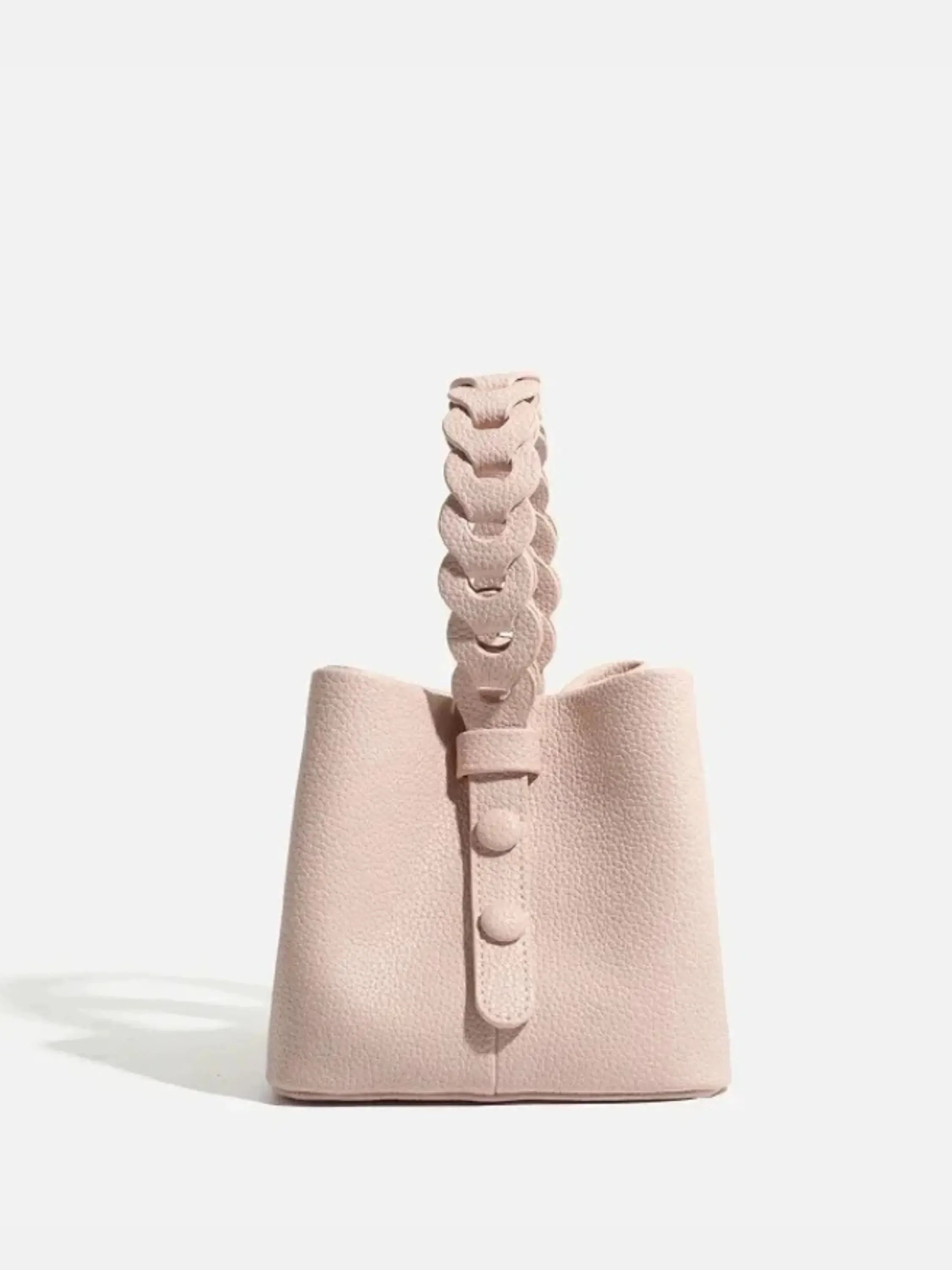 Yamina | Elegante strukturierte Handtasche mit geflochtenem Griff - Image 3