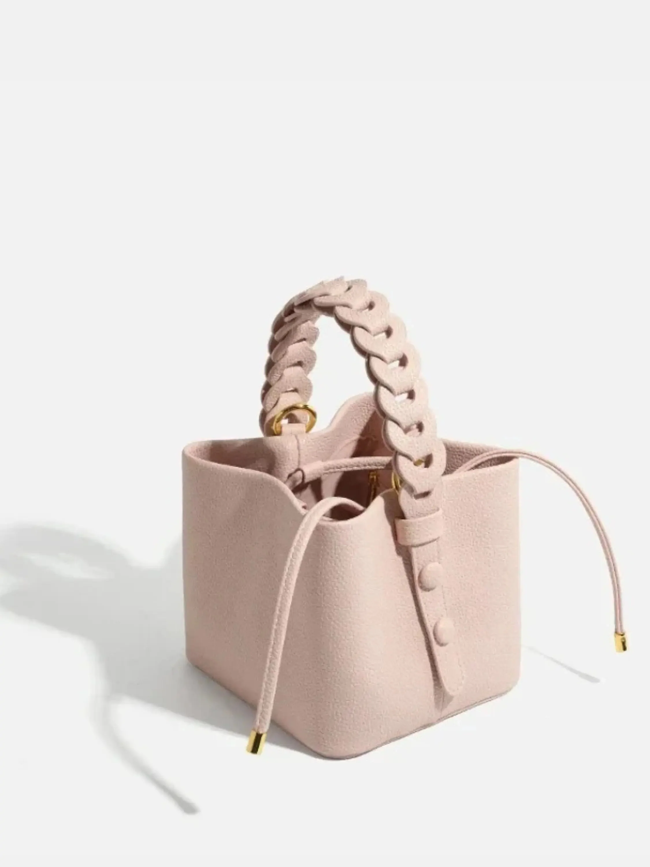 Yamina | Elegante strukturierte Handtasche mit geflochtenem Griff - Image 4