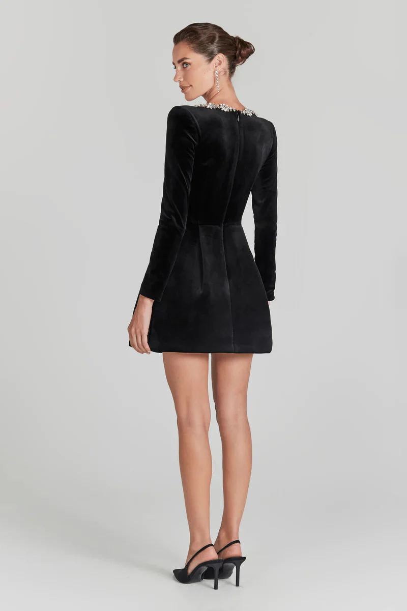 Yassy | Samt Elegantes Kleid - Image 4