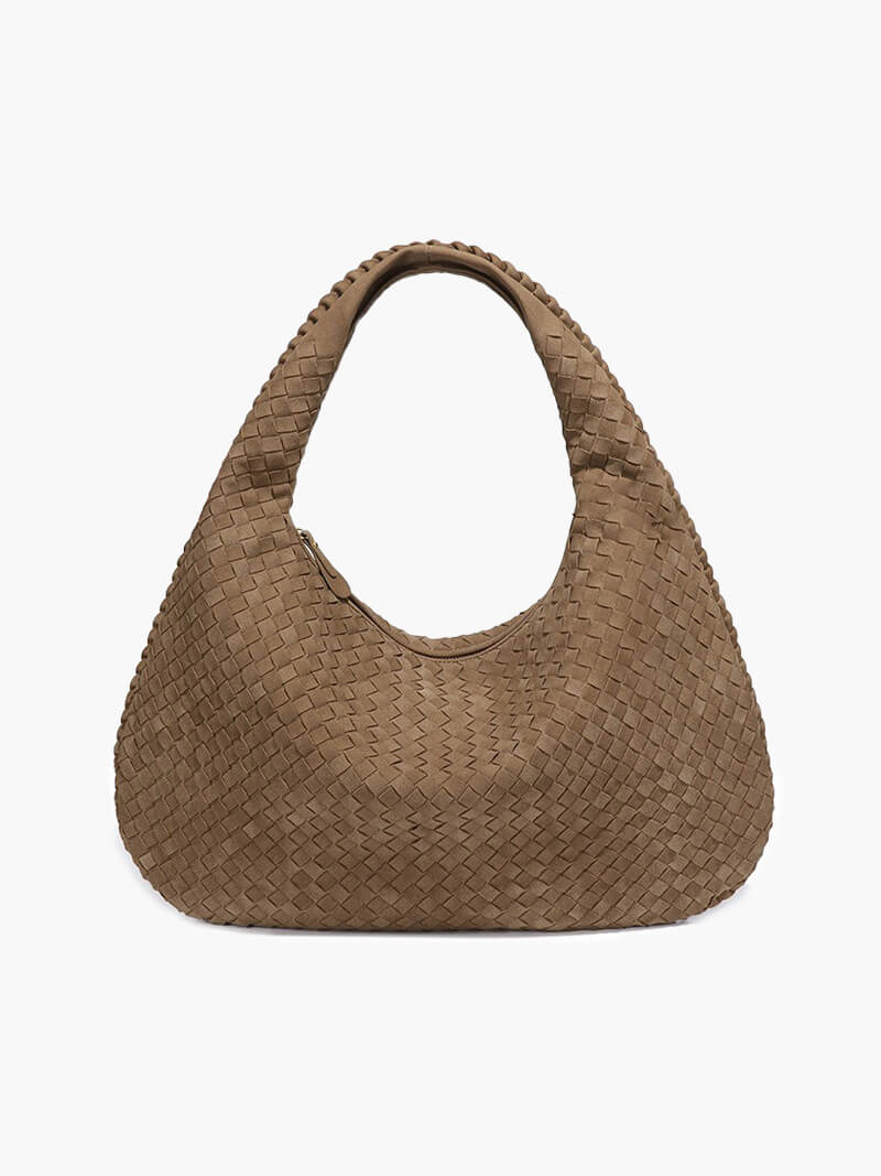 Yvon | Geflochtene Hobo-Tasche aus Wildleder XL - Image 6