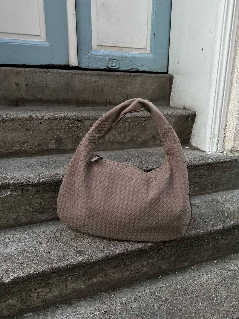 Yvon | Geflochtene Hobo-Tasche aus Wildleder XL - Image 7