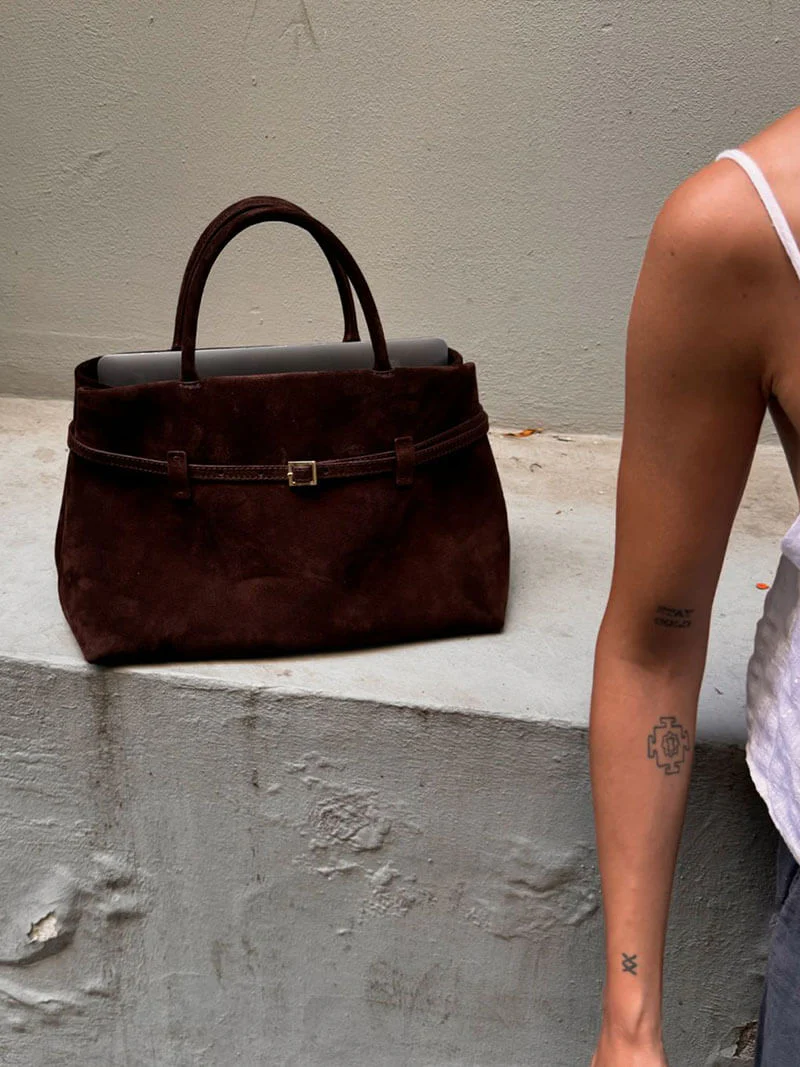 Zella | Luxe Damenhandtas aus Wildleder - Image 12