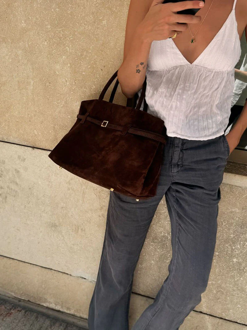 Zella | Luxe Damenhandtas aus Wildleder - Image 8